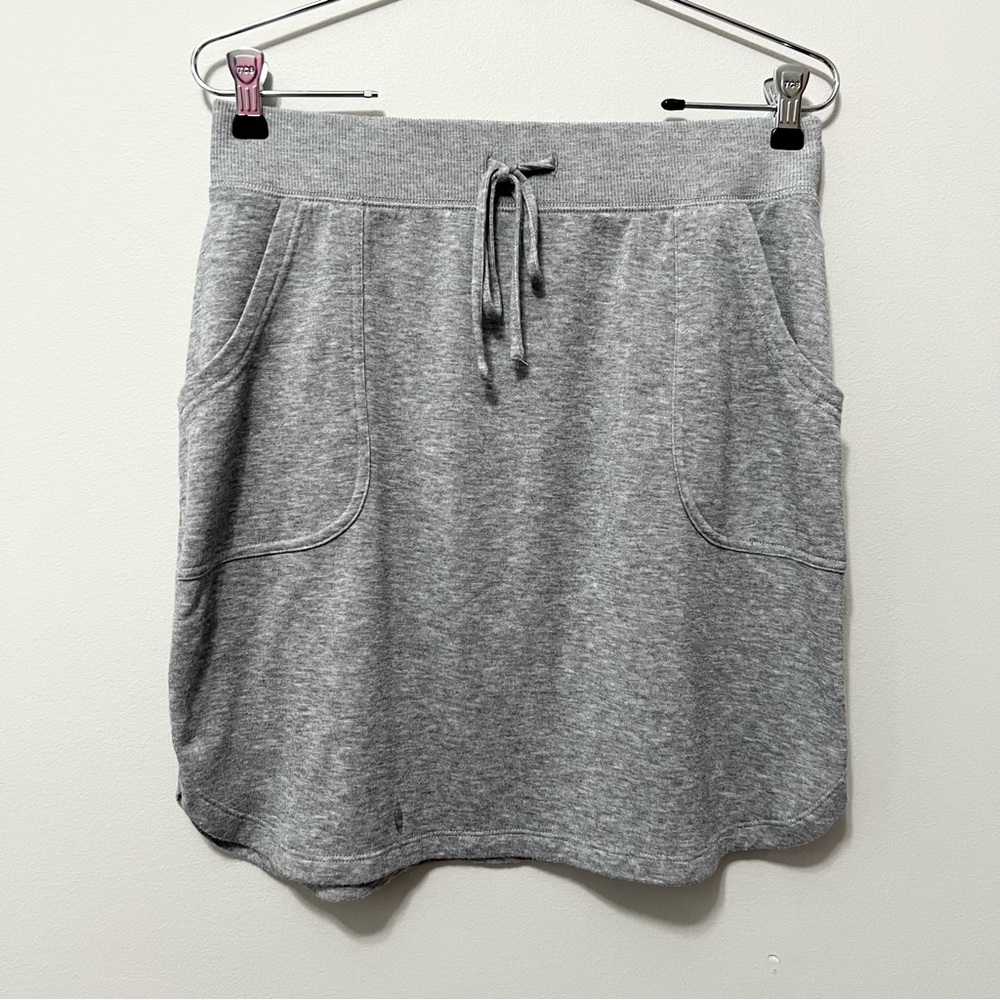 Sonoma Light Gray Mini Skirt Stretchy With Pockets Size M